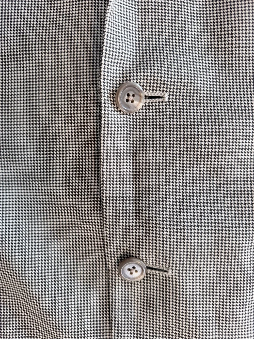 Ralph Lauren Gray Micro-Check Two-Button Sport Coat